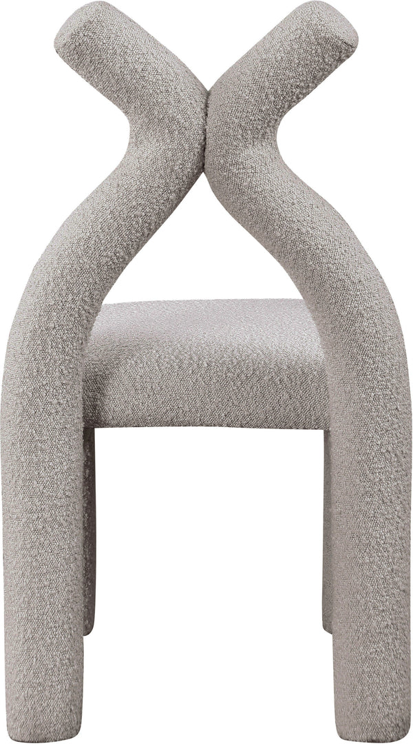 Xena Taupe Boucle Fabric Accent/Dining Chair 884Taupe-C Meridian Furniture