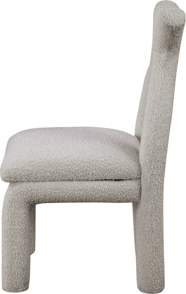 Xena Taupe Boucle Fabric Accent/Dining Chair 884Taupe-C Meridian Furniture