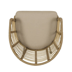 English Elm Randy Outdoor Woven Rattan Accent Chair Set of Two for Patio or Balcony Use N769P334784A
