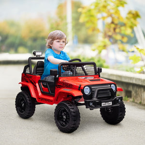 English Elm Qaba 12v Toddler Electric Motorcycle with Twist Throttle Rear Suspension Training Wheels Red W2225P249880