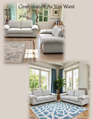 English Elm Fx-P20M-2S-Cw Cream White Storage Loveseat Sofa - Stylish Compact Couch With Hidden Storage For Small Spaces W576S00228