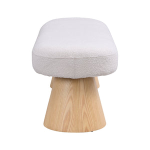 English Elm Christopher Knight Home® - Dining Modern Farmhouse 49" Storage Bench with Fabric Upholstery, Wood Legs, 300LB Capacity, Beige Decor Helper N779P253575W