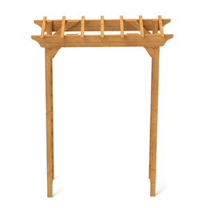 English Elm Wooden Garden Arch Solid Frame Backyard Trellis for Climbing Plants Wedding Ceremony W2640P225585