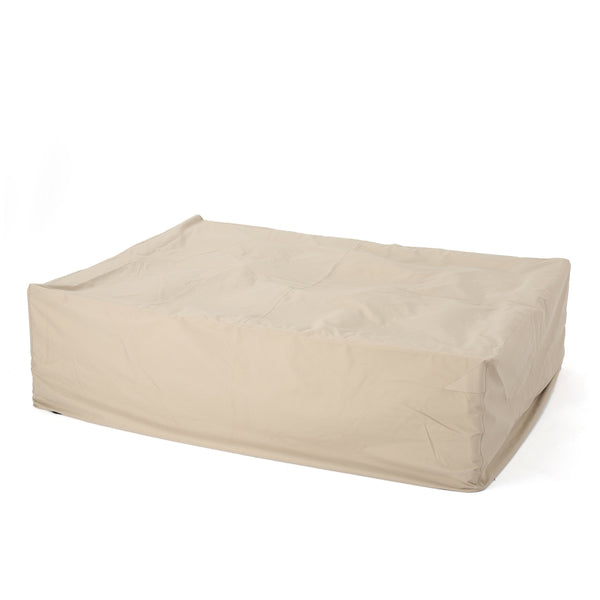 English Elm Christopher Knight Home® - SHIELD Waterproof Dining Set Cover Beige, 95"x72"x30" 100% Polyester Fabric, Weather & UV Protection 60004.00