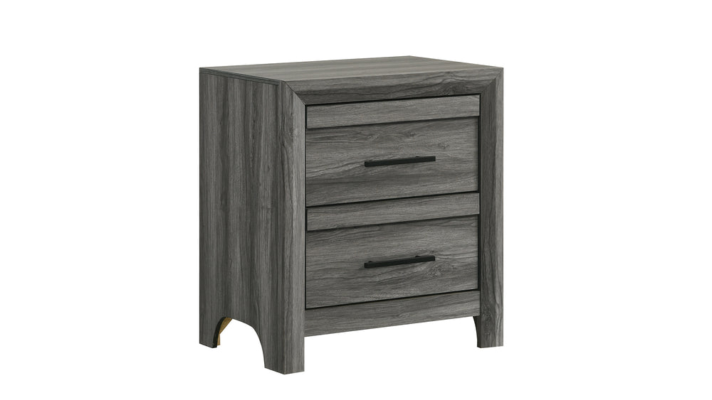 English Elm Denver Modern 4-Piece Queen Bedroom Set In Gray - Stylish Storage Solution For A Chic Retreat B009S01466