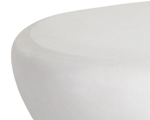 Sunpan Corvo Coffee Table - Unique Contemporary Design in Natural Concrete for Stylish Indoor Outdoor Spaces Large - 54W x 34D x 16H