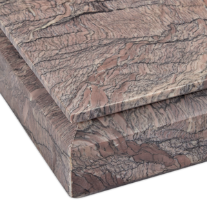 Leslie Breccia Marble Box - Unique Handcrafted Decorative Storage with Natural Gray Variation & Style