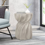 Christopher Knight Home® - Noble House - Canis Outdoor Contemporary Lightweight Concrete Accent Side Table