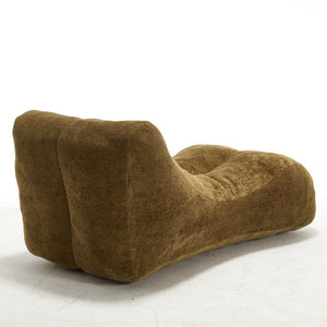 English Elm Creative Bean Bag Sofa Chair with Plush Superfiber Cover and Soft Foam Filling for Luxe Comfort Brown W1996P266259