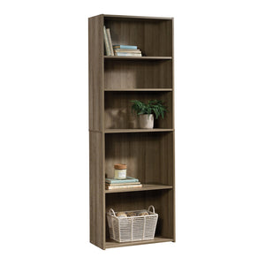 English Elm 5-Shelf Bookcase In Warm Brown Finish – Stylish, Durable Storage With Adjustable Shelves For Any Room B356P402599