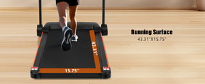 English Elm Treadmills Folding Home Fitness Machine 2.5hp Motor Shock Absorbing Belt Bluetooth Speaker N728P266573A