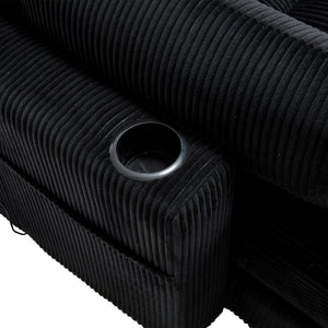 English Elm United Cozy Cloud Sleeper Sofa Bed - Versatile Chaise Lounge With Usb, Cup Holders & Storage Solutions W1568S00166-GIGA