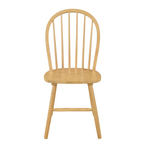 English Elm Christopher Knight Home® - 36 Farmhouse High Back Spindle Dining Chair Set of 2 — Solid Rubberwood, Windsor Back, 300 lb Capacity Natural N771P278374K