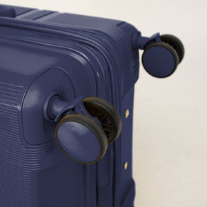 English Elm 6-piece Hard Shell Spinner Luggage Set Expandable Polypropylene with Combo Lock Blue T3292P328874