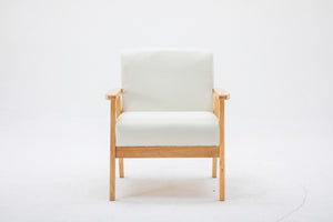 English Elm Bahamas Natural Wood Coffee Table and Accent Chair Set for Cozy Living Rooms B061S00265