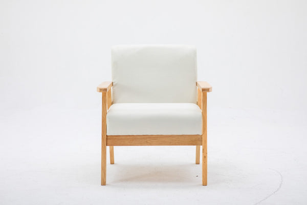 English Elm Bahamas Natural Wood Coffee Table and Accent Chair Set for Cozy Living Rooms B061S00265