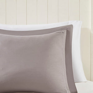 English Elm Twin/Twin ultra-soft Larkspur 3M Scotchgard Diamond Quilting Reversible Down Alternative Set, Stain-Resistant Protective Finish B03598991