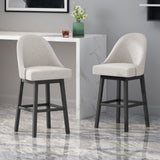 Christopher Knight Home® - Noble House - Boyd Modern Upholstered Swivel Bar Stool