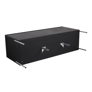English Elm 60" Freestanding Bathroom Vanity with Dual Resin Sinks, Spacious Soft-Close Cabinet Storage, Durable Finish Dark Oak W1972S00016