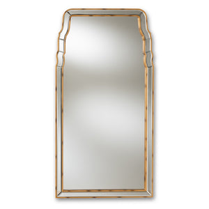 Baxton Studio Baxton Studio Alice Antique Gold Accent Wall Mirror - Elegant Queen Anne Design for Any Room RXW-8011