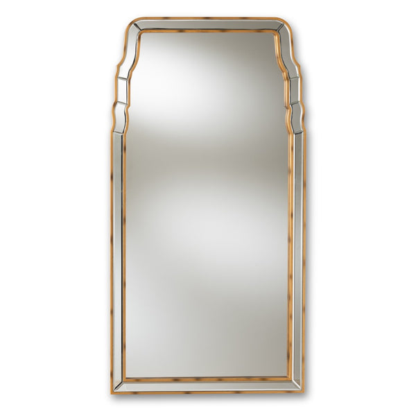 Baxton Studio Baxton Studio Alice Antique Gold Accent Wall Mirror - Elegant Queen Anne Design for Any Room RXW-8011