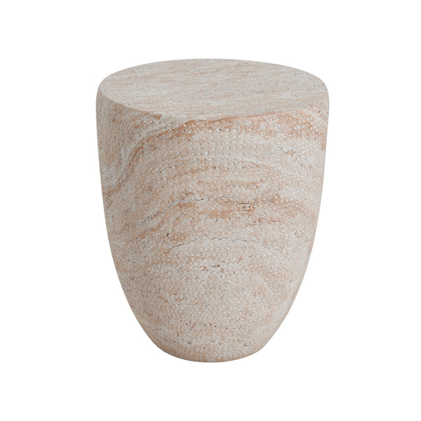 English Elm Christopher Knight Home® - Outdoor/Indoor Lightweight Concrete Side Table, Stylish Travertine Finish For Versatile Use N773P253801Z