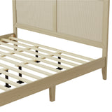 Christopher Knight Home® - Noble House - - Solid Wood Platform King Bed With Rattan