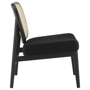 English Elm Quinne Cane Weave Accent Chair with Padded Seat for Bedroom or Living Room B062P451701