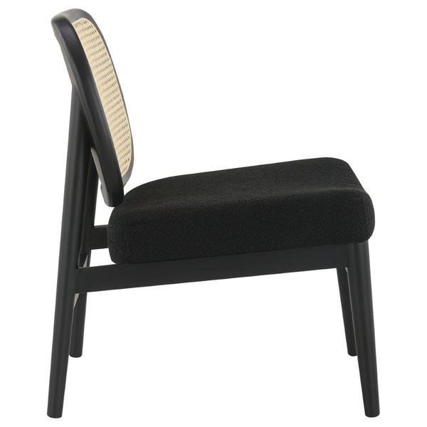 English Elm Quinne Cane Weave Accent Chair with Padded Seat for Bedroom or Living Room B062P451701