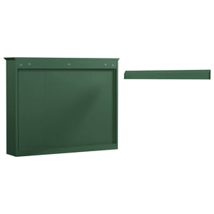 English Elm 35'' Modern Medicine Cabinet Wall Mounted Mirror with Ample Storage, Adjustable Shelves & Towel Rod Green WF322917AAF