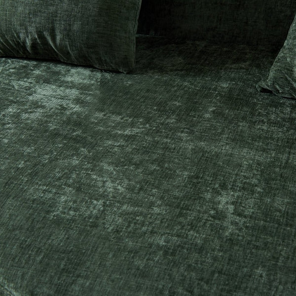 English Elm 111" L Shaped Cloud Sofa Plush Chenille Upholstered High Density Foam Apartment Living Room Green W1669S00056