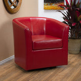 Christopher Knight Home® - Noble House - Daymian Pu Swivel Club Chair