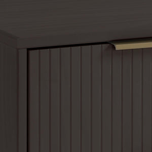 English Elm Granville 38" Charcoal Gray Chest With 5 Drawers - Stylish Solid Wood Storage For Modern Homes B365S00084