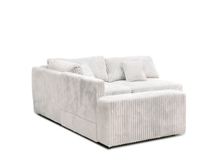 English Elm Pixel Modern Modular Sofa - Stylish Corduroy L-Shaped Sectional For Ultimate Comfort & Flexibility B341S00011-GIGA