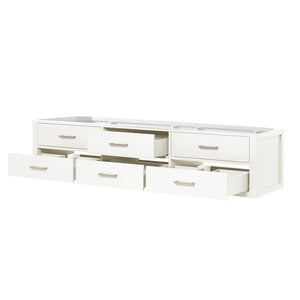 English Elm White Double Bath Vanity - 80" Wall-Hung Design With Soft-Close Drawers For Stylish Storage Solutions B2731P258120-GIGA