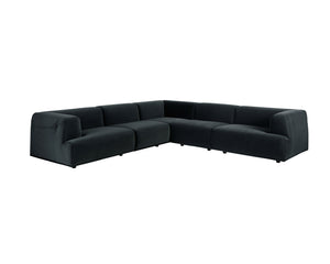 Sunpan Darren Modular Sectional - Creative and Stylish Seating Solution for Modern Living Spaces Today! Right Armchair - 42.5W x 38D x 26H