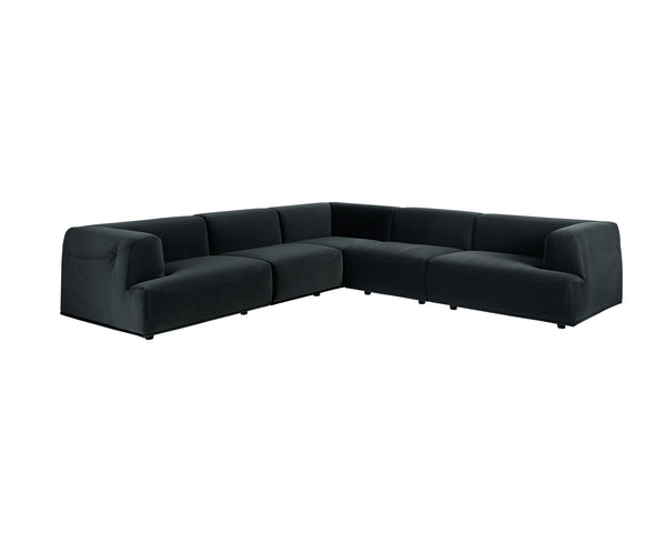 Sunpan Darren Modular Sectional - Creative and Stylish Seating Solution for Modern Living Spaces Today! Right Armchair - 42.5W x 38D x 26H