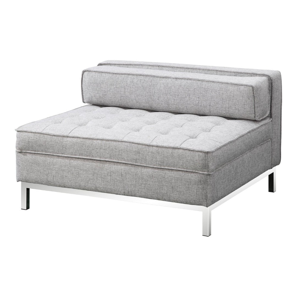 English Elm Covella Tufted Storage Ottoman with Lift Top in Gray Polyester for Living Rooms B2769P504207
