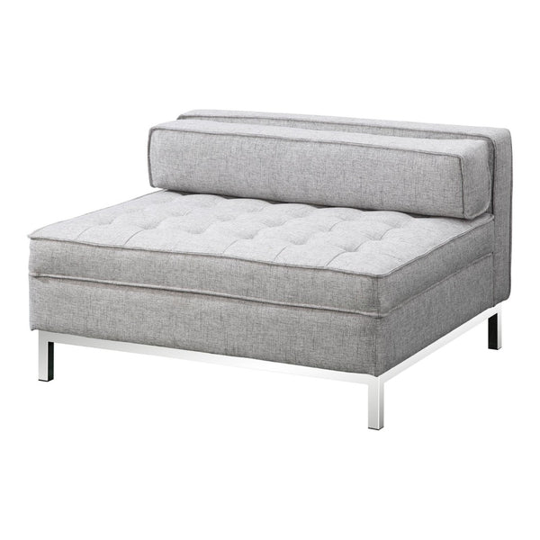English Elm Covella Tufted Storage Ottoman with Lift Top in Gray Polyester for Living Rooms B2769P504207