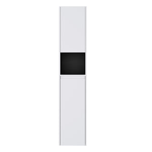 English Elm 12" Bathroom Side Cabinet - Wall-Mounted, Soft-Close Doors, Space-Saving Design For Modern Homes W999S00282