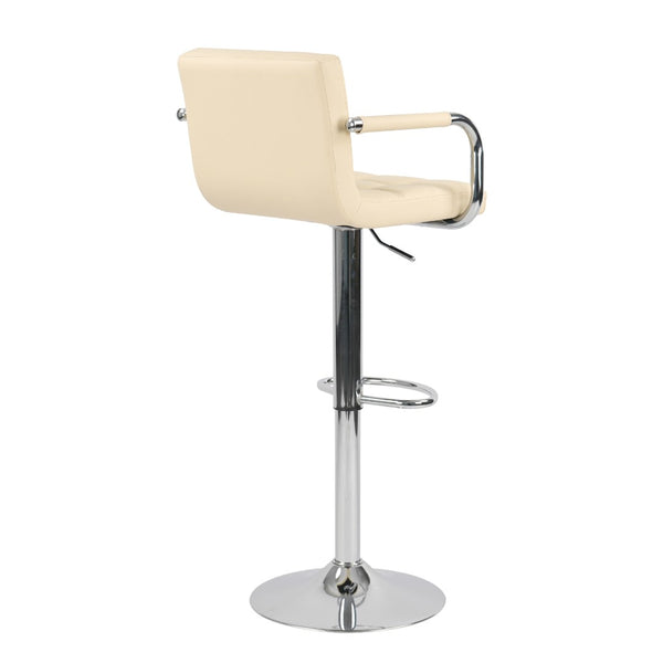 English Elm Hengming Adjustable Trumpet Base Bar Chairs Padded Ergonomic Seating Set of 2 W212P454062