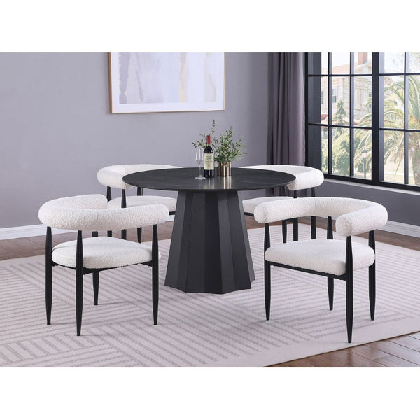 English Elm Maxine Brown Mindi Veneer Square Counter Height Table for Farmhouse Dining Rooms B062S01448