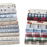 Woolrich Flannel Casual Sheet Set WR20-2042 Tan Cars