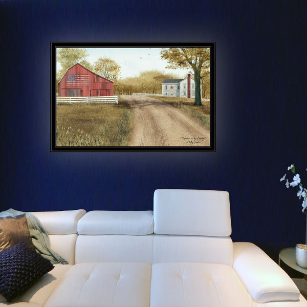 English Elm Trendy Decor 4u Billy Jacobs Pastoral Framed Print Ready to Hang Farmhouse Wall Art B06785287
