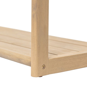 English Elm Christopher Knight Home® - Woodside Light Teak Rectangular Outdoor Buffet & Console Table – Acacia Wood, 300lb Capacity, Sleek Design N775P361821L