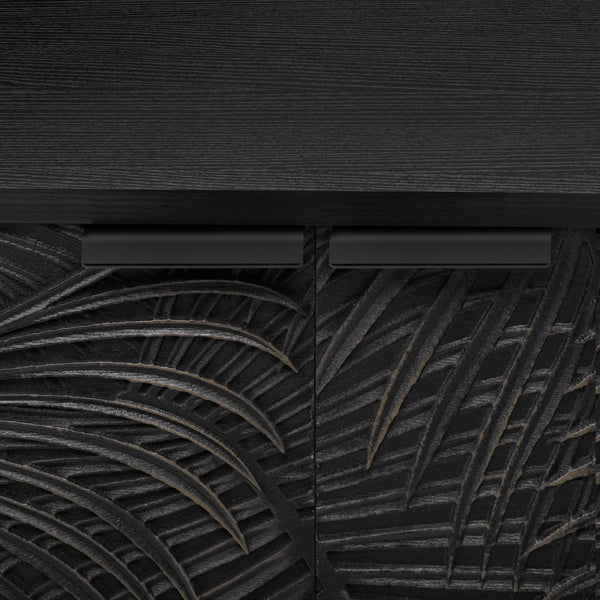 English Elm Vibe 47.2'' Stylish Modern Tv Stand With Solid Wood Legs, Spacious Storage & Anti-Tip Safety Design N724P233372B-GIGA