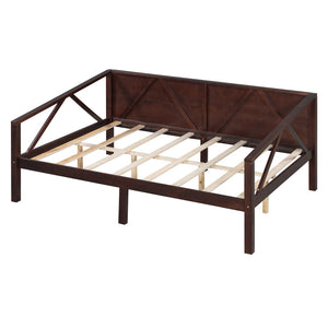 English Elm Twin Daybed Frame Solid Pine Sofa Bed for Guest Room Studio or Teen Bedroom Espresso N708P266726P