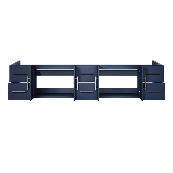 English Elm Navy Solid Wood Double Bath Vanity 84-in Top Compatible, Soft-Close Drawers, Spacious Storage B2731P258543