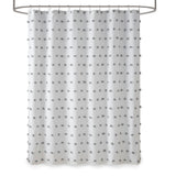 Madison Park Sophie Casual Shower Curtain MP70-6598 Grey