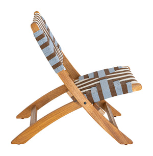 Zuo Modern Sunshine Lounge Chair Multicolor - Durable Acacia Wood & Rattan, Perfect For Modern Interiors & Hospitality Multicolor Solid Acacia Wood,100% Polyethylene 704153-zuo-modern